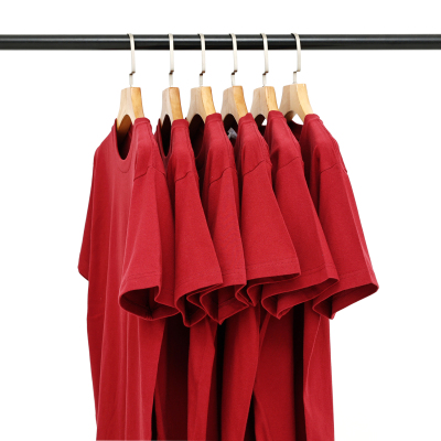 重磅厚实不透纯棉短袖圆领t恤