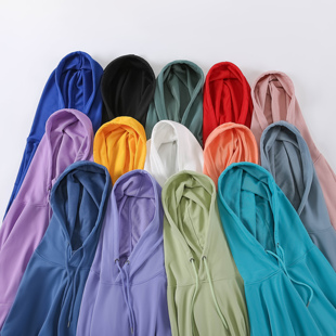 卫衣男女情侣宽松运动帽衫 连帽长袖 日系落肩款 内搭BF风 小白家