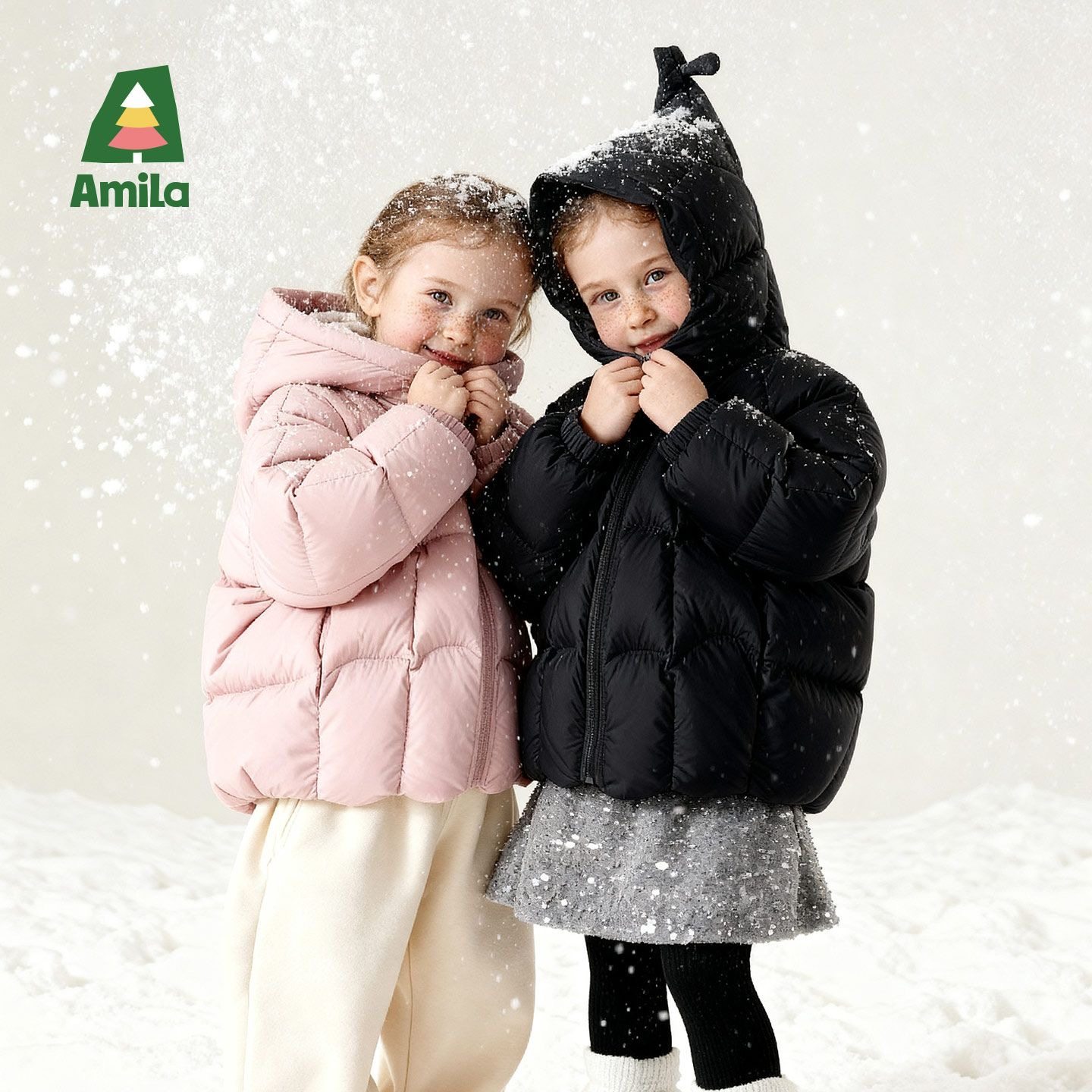 Amila女童装三防羽绒服儿童宝宝面包服小女孩冬季加厚外套白鸭绒,童装/婴儿装/亲子装,羽绒服,淘宝优惠券,粉丝福利购,淘宝优惠卷