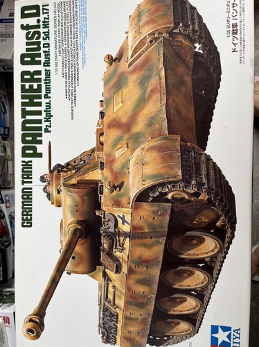 田宫 35345 1/35 豹式D型 坦克 拼装模型