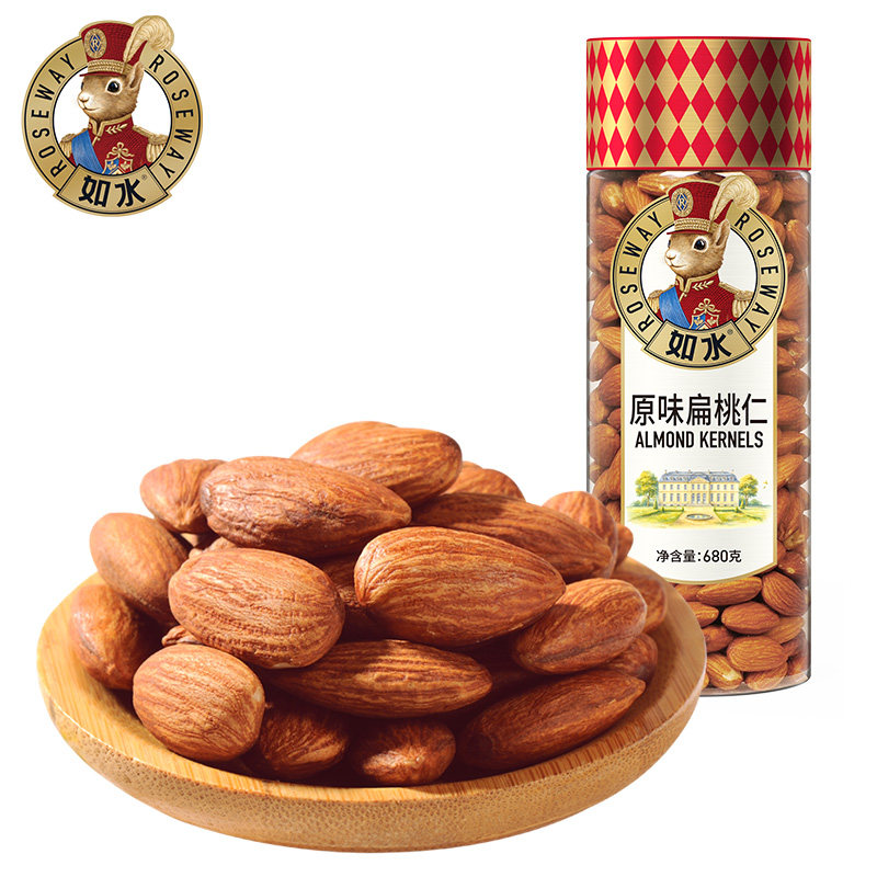 【如水原味扁桃仁680g/桶】巴旦木仁坚果干果零食特产休闲零食,零食/坚果/特产,杏仁/巴旦木,淘宝优惠券,粉丝福利购,淘宝优惠卷
