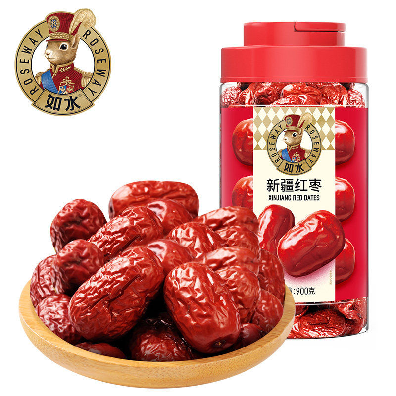 如水新疆红枣900g新疆特产干果休闲零食泡水煲汤即食坚果罐装小吃