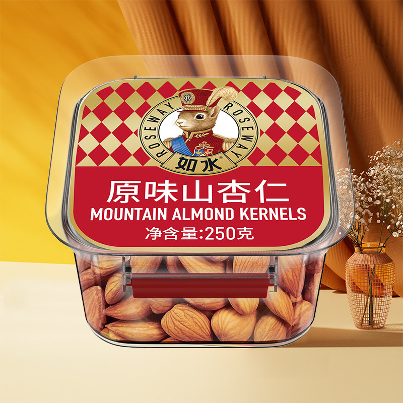 如水原味山杏仁250g烘焙坚果零食图片
