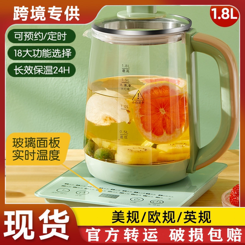 110v多功能养生壶玻璃小型