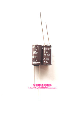 NCC 25V680UF 10X16 黑金刚KY系列 EKY-250ELL681MJ16S 高频低阻