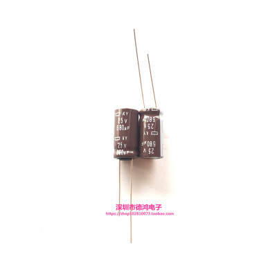 NCC 25V680UF 10X16 黑金刚KY系列 EKY-250ELL681MJ16S 高频低阻