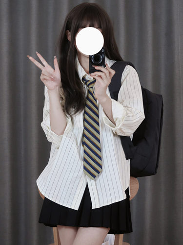 休闲长袖tr衬衫日系宽松