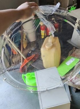 PP透明视窗口防雾塑胶亚克力人孔镜片 废气喷淋塔观察口有机玻璃