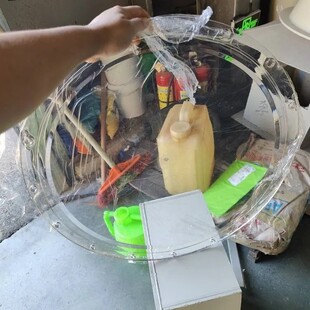 PP透明视窗口防雾塑胶亚克力人孔镜片 废气喷淋塔观察口有机玻璃