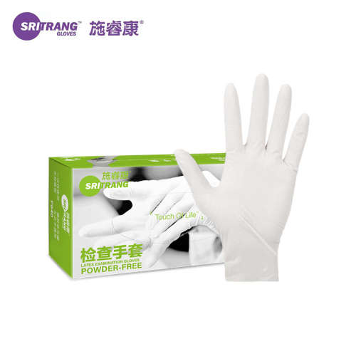 施睿康F840大号（L）一次性手部防护乳胶手套5.8克