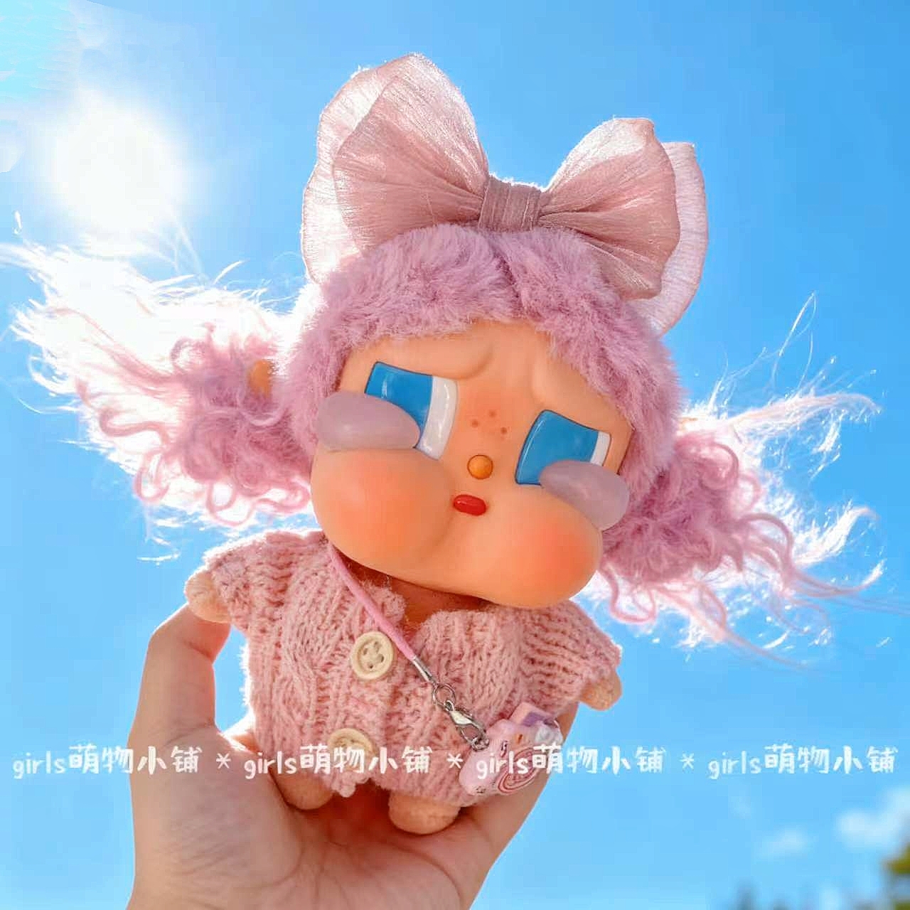 CRYBABY哭娃度假搪胶毛绒娃衣一起冲浪咕噜咕噜毛衣鞋子穿搭衣服