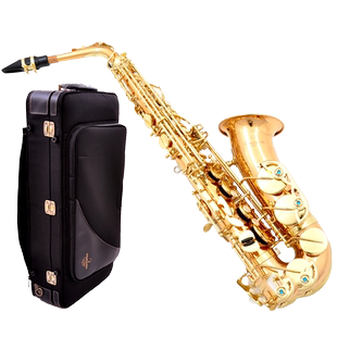 柳泽乐器中音萨克斯W02日本进口降e调萨克斯风管乐器红铜紫铜演奏