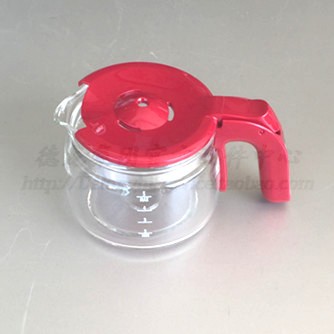 德龙滴漏咖啡机 ICM14011 红色咖啡壶 咖啡杯 红色 玻璃壶