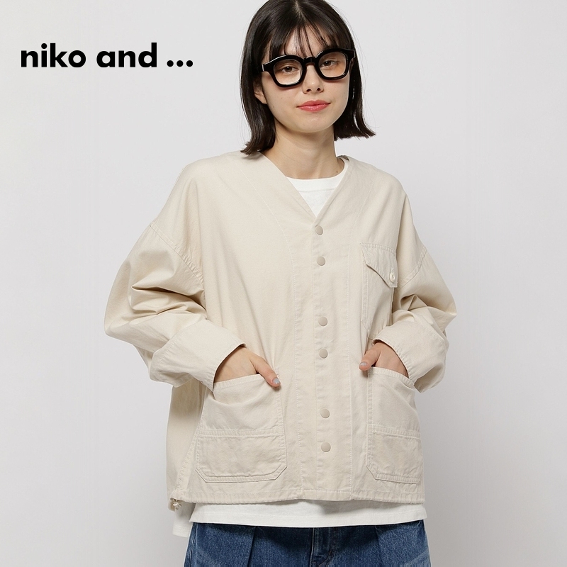 复古简约休闲V领宽松短款外套女