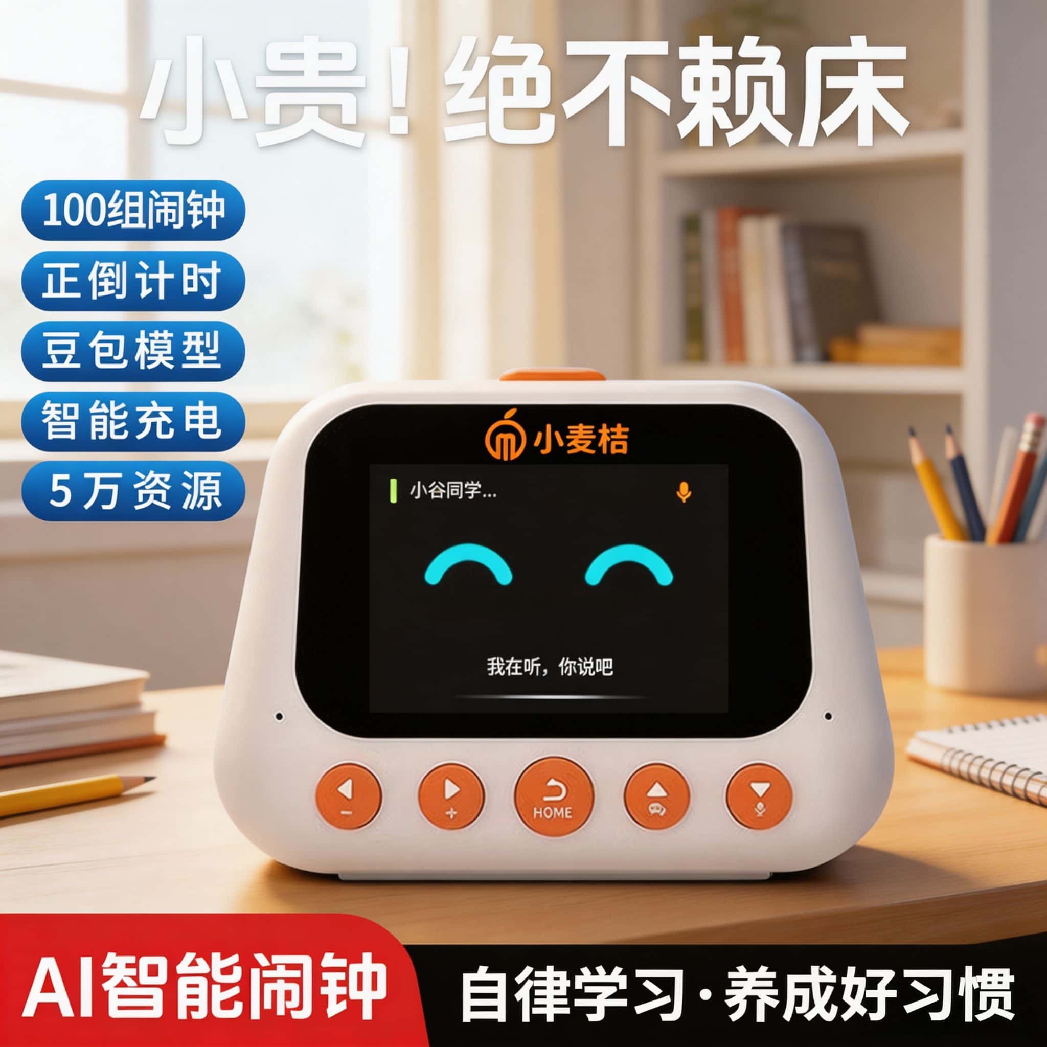 AI智能闹钟学习早教语音提醒