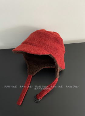 博主推荐ca4日系秋冬新款羊羔毛飞行帽保暖防风寒护耳帽雷锋帽子