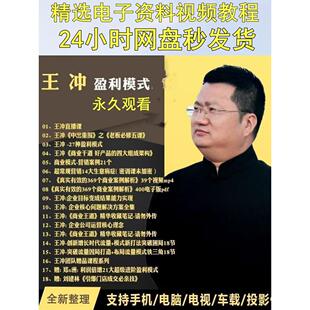 王冲课程全套商业王道商业模式视频课27种盈利模式38种变现模式