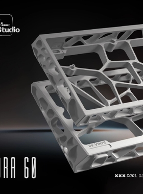 镂空铝壳Sora60外壳适配 wooting客制化全铝CNC磁轴键盘UR客制化