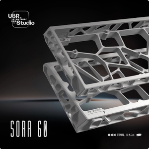 Sora60外壳镂空磁轴铝壳wooting