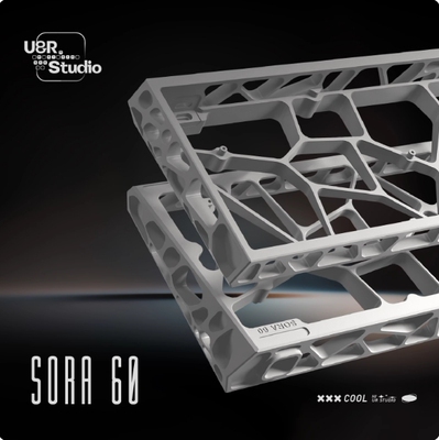 Sora60外壳镂空磁轴铝壳wooting