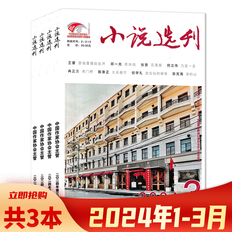 【套餐可选】小说选刊杂志2024年1-3月 可选2023年/2022年/2021年1-12月全年珍藏打包 文摘文学阅读书籍中国作家协会主管书籍期刊 书籍/杂志/报纸 期刊杂志 原图主图