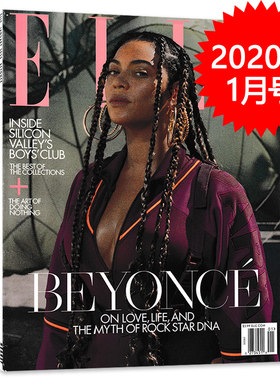 【月份可选】英文版 ELLE世界时装之苑杂志 2020年1月 封面BEYONCE 碧昂斯Beyonce