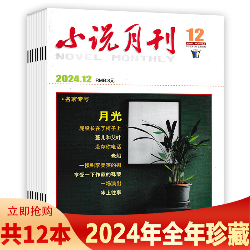 小说月刊杂志2024年1-12月
