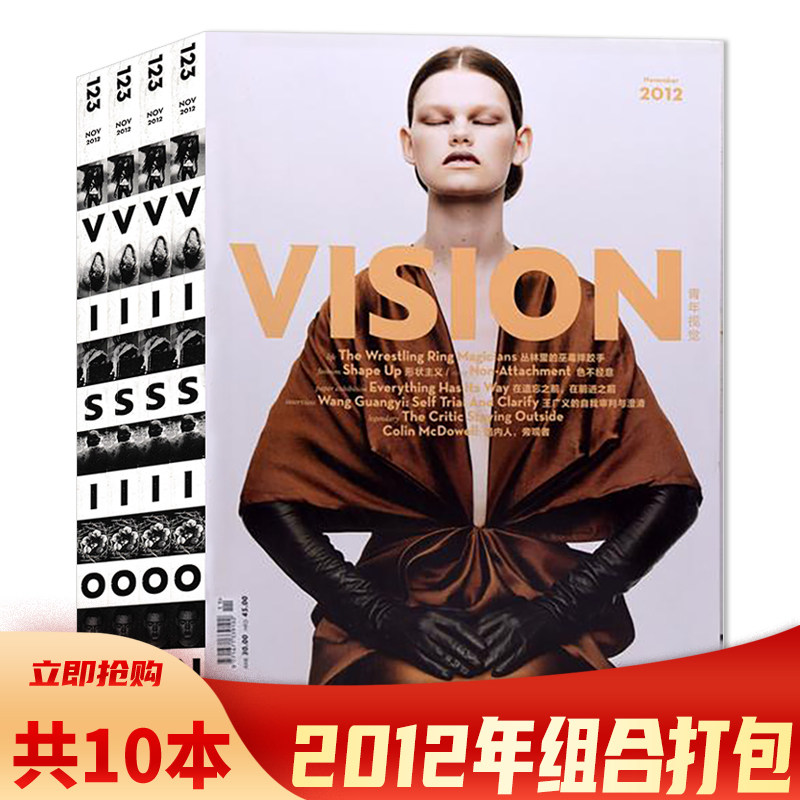 有磕碰磨损【共10本】青年视觉VISION杂志2012年1-2/3-11月组合打包 艺术与设计卷宗生活月刊摄影时装服装人文空间影像