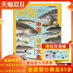 中国国家地理青少年版 博物杂志2025年10月中国淡水大鱼 全国树木普查 皆有巨鳞 自然科学探索动植物科普百科期刊杂志 四方江湖