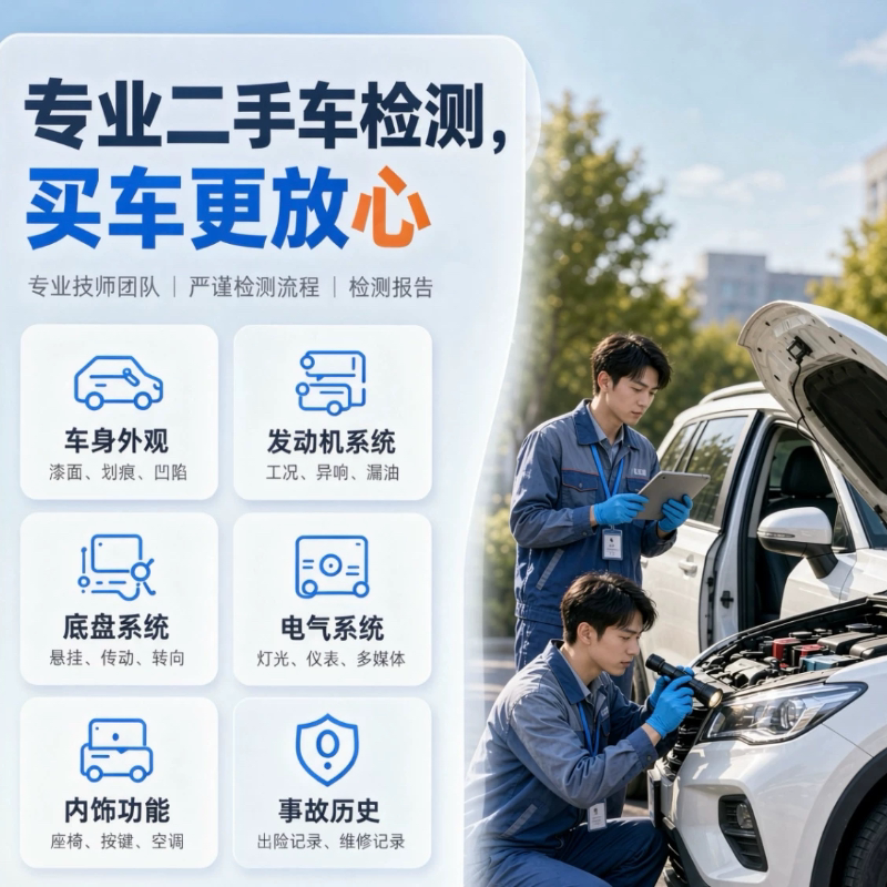 专业验车服务,新车二手车上门检测