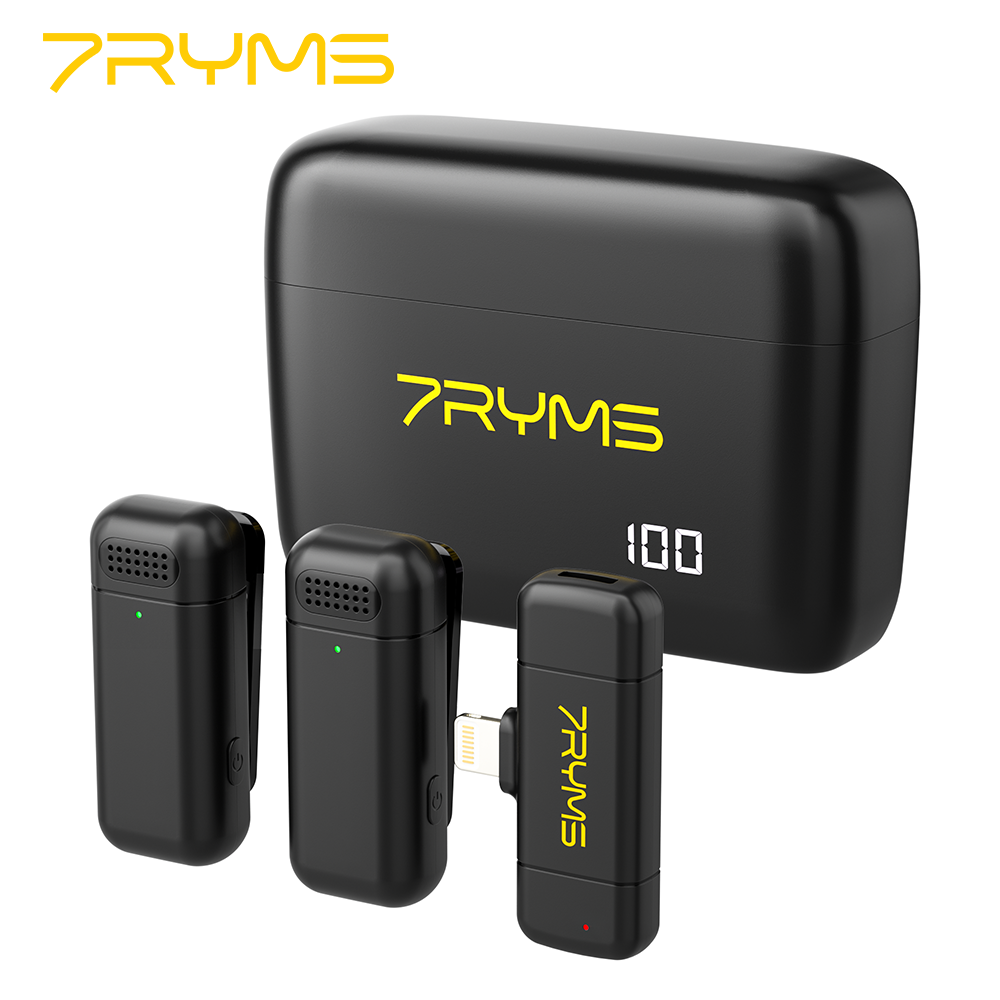 七语2.4G双通道无线麦克风Rimo S1 LN（UC）DSP降噪芯片一键降噪