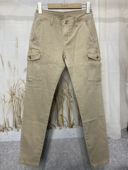 子高腰显瘦百搭长裤 弹性卡其色工装 韩版 小脚直筒裤 裤 春秋休闲裤