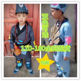 儿童济公表演服装男童女童搞怪叫花子服装乞丐服儿童活佛济公服装