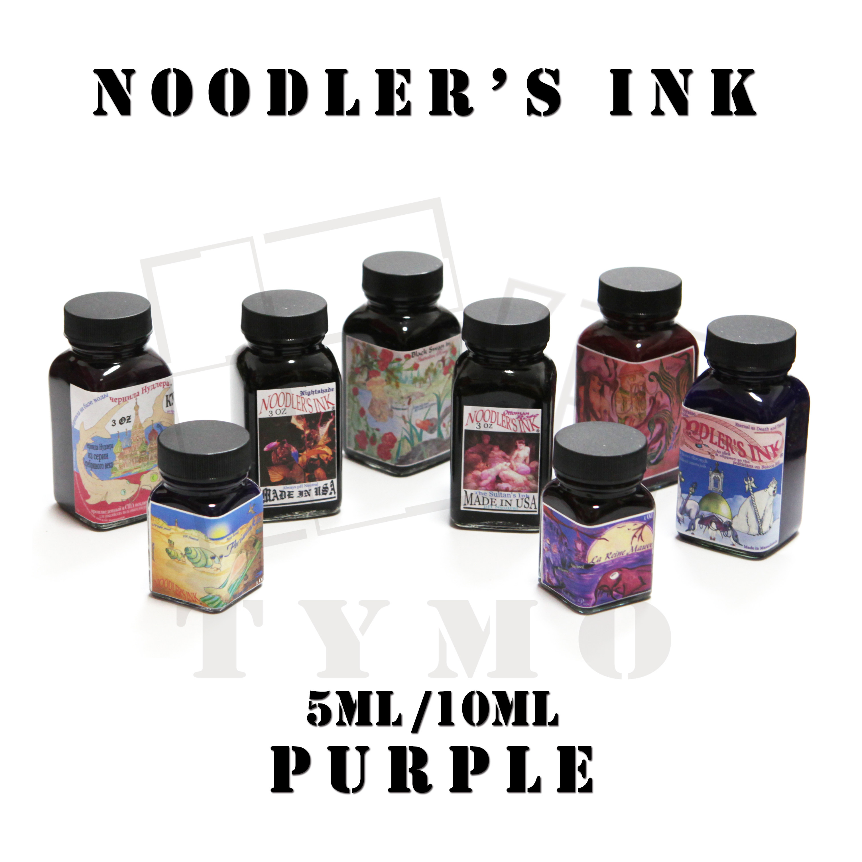Noodler's Ink鲶鱼墨水鱼水|紫色系 澳洲玫瑰|苏格拉底|龙葵分装