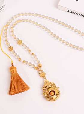 铜合金项链 人生四美高品质葫芦项链女新中式衣服配饰送母亲礼物