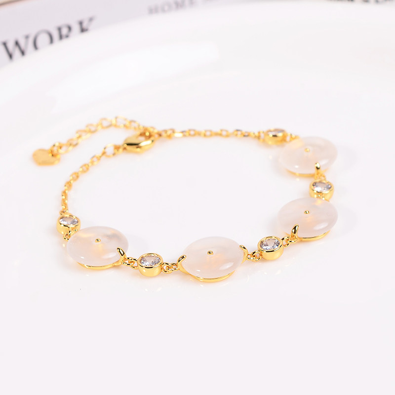 铜合金手链 新中式平安扣手链女简约轻奢富婆风手环饰品新年礼物,饰品/流行首饰/时尚饰品新,手链,淘宝优惠券,粉丝福利购,淘宝优惠卷