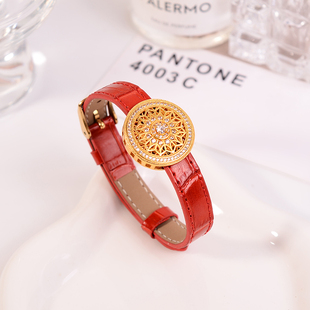 铜合金手链 新中式八宝罗盘表带手链女个性百搭手环高级感首饰