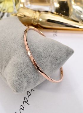 非金属布艺手镯 欧美百搭时尚手镯女气质手环钨钢镯子不掉色饰品