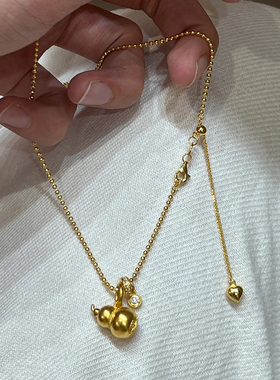 钛钢项链 不掉色新中式葫芦项链女如意福禄精致锁骨链气质配饰品