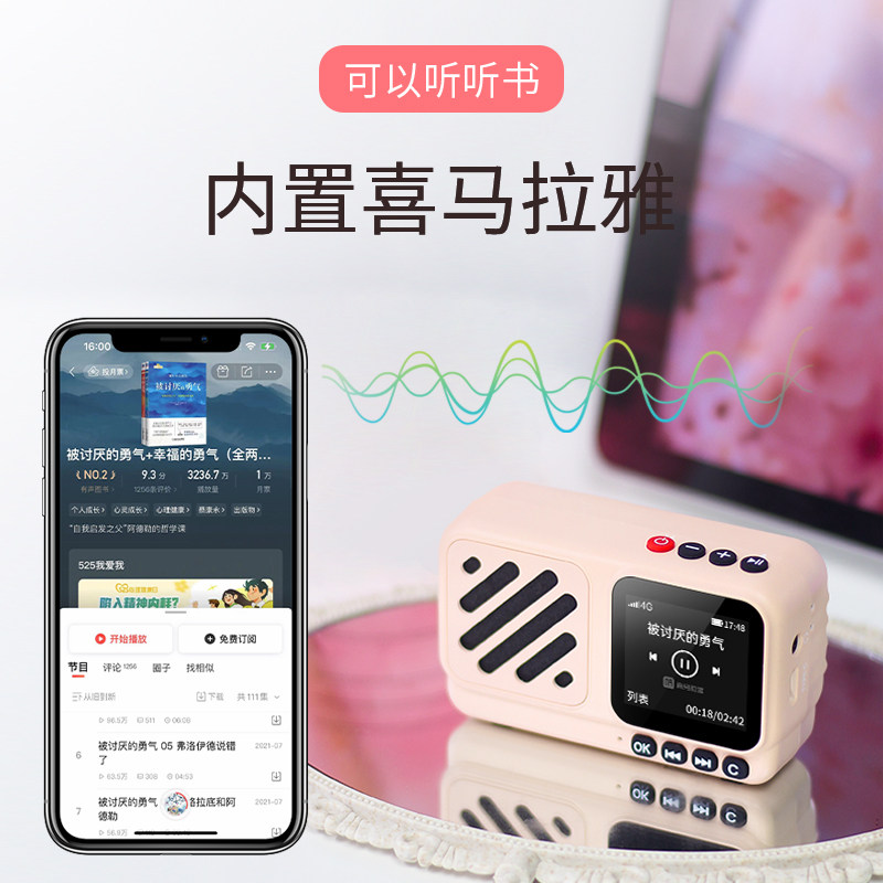朝元  A9蓝牙音箱旅行者网络音响便携式智能音箱迷你网络收音机小
