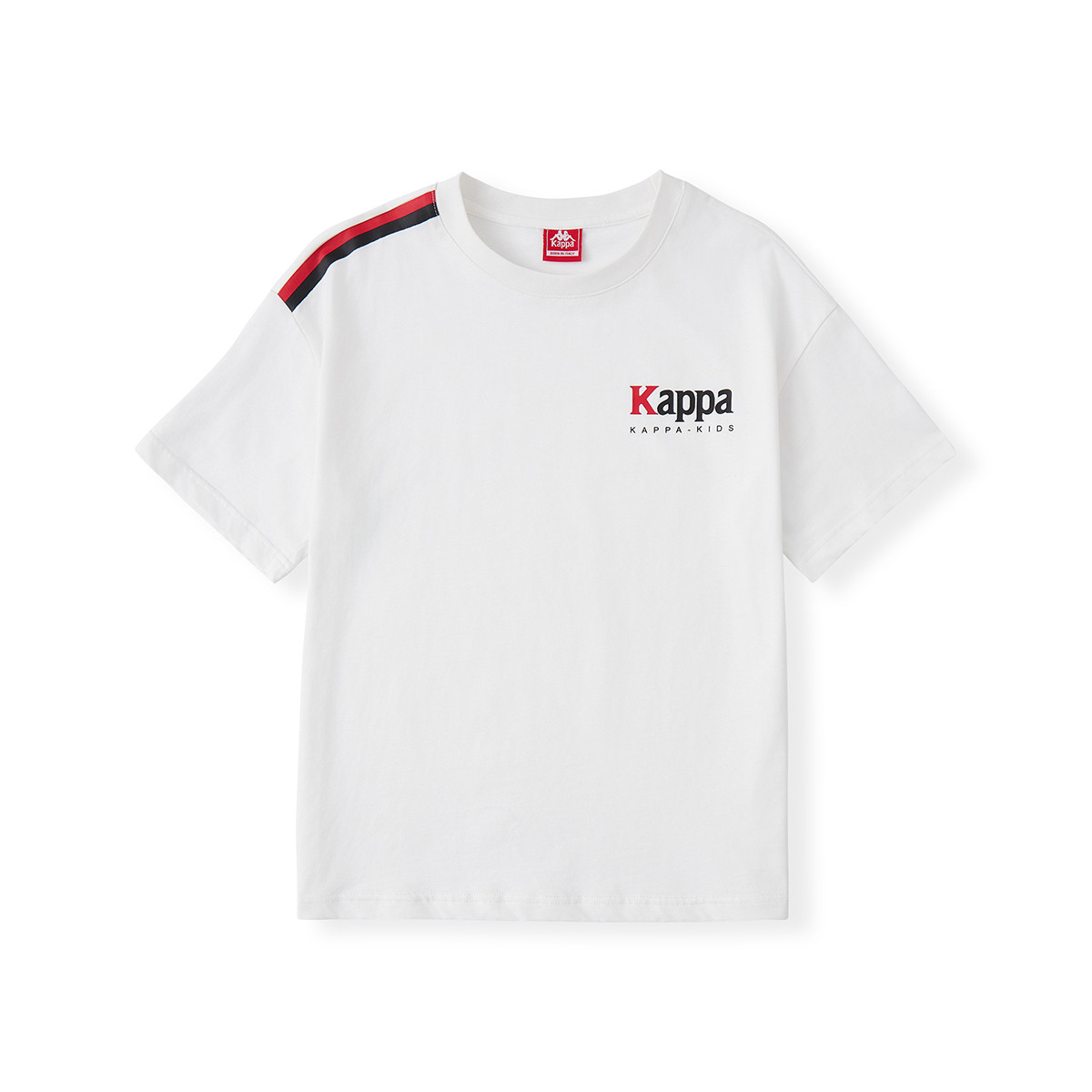 kappa卡帕儿童短袖2025年夏季新款纯棉透气t恤男女童运动百搭上衣