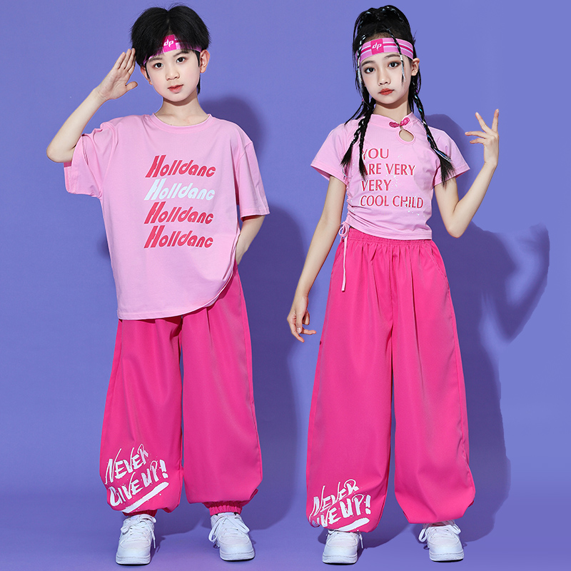 六一儿童啦啦队演出服粉色