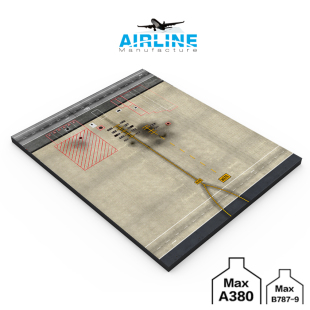 1:400  飞机模型  香港国际机场 单机位 成品木质地台