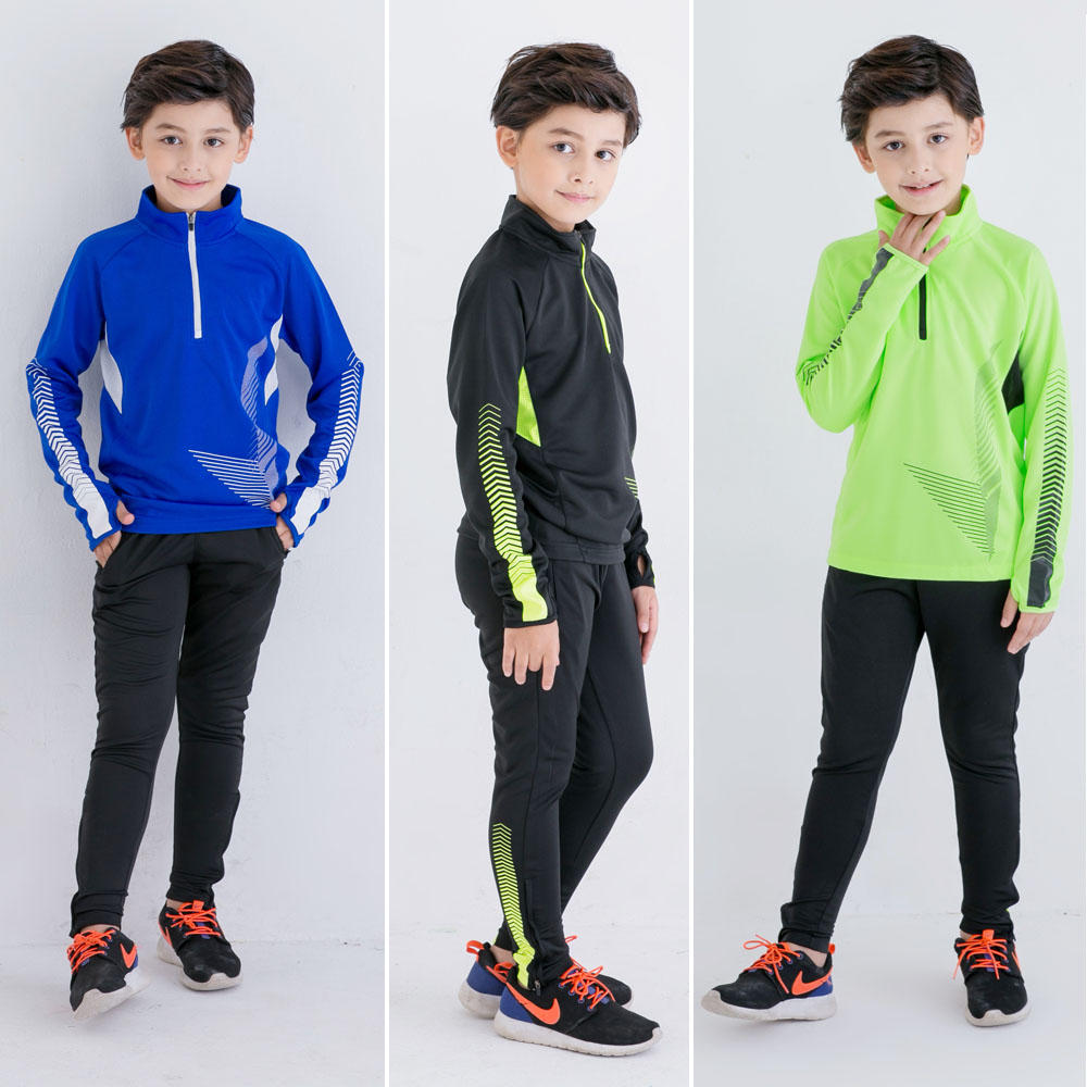 儿童长袖足球服套装学生训练服