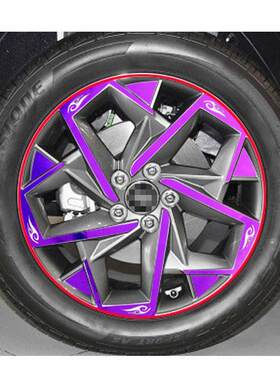 现代全新19款途胜专用改装轮胎轮圈车贴途胜专用装饰轮毂划痕贴纸