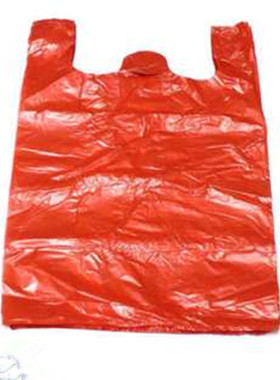 家用35*52cm红色背心袋垃圾袋手提袋购物袋塑料袋400个 批发包邮