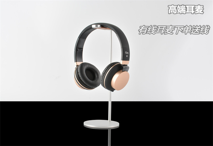头戴式有线真耳机游戏耳麦音乐摄影主题样板间展示桌面装饰品摆件