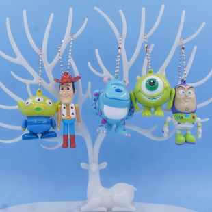 正版散货 迪士尼卡通大眼仔胡迪三眼仔巴斯光年萨利可爱挂件 现货