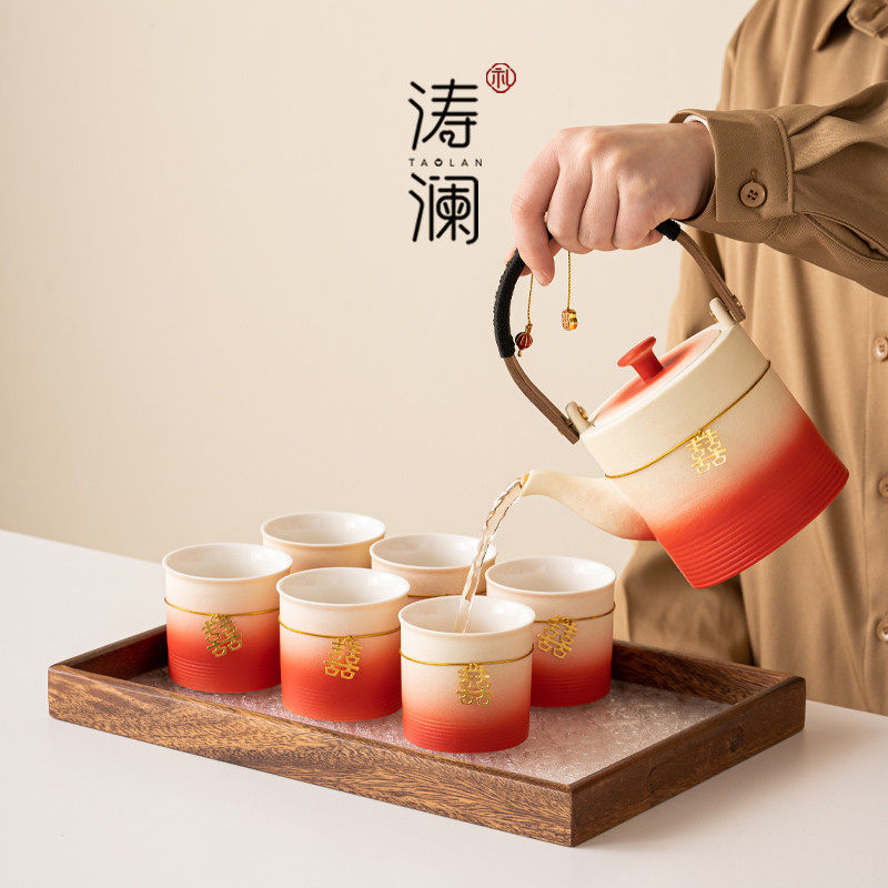 新婚礼物送新娘新人结婚订婚送闺蜜陪嫁用品茶具生日礼盒茶壶茶杯,节庆用品/礼品,创意礼盒/礼品套组,淘宝优惠券,粉丝福利购,淘宝优惠卷