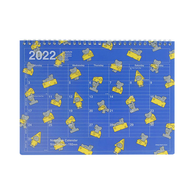 【特惠2折】MARKS 2022年线圈台历手帐B5 B6变型月历时尚透明磨砂